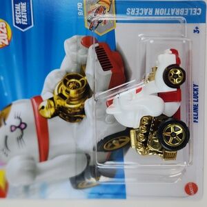 FELINE LUCKY Hot Wheels 2025, 234/250,  Celebration Racers 9/10,New Factory Card